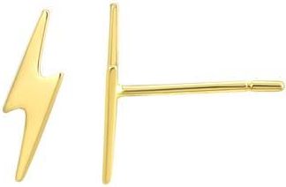 Candela Jewelry 14K Yellow Gold Lightning Bolt Stud Earrings at Nordstrom Rack