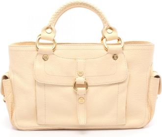 Celine Beige Leather Tote Bag (Pre-Owned)