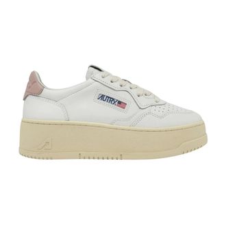 Autry Medalist Platform Sneakers - Dames - Sneakers - Roze - 40 EU - Katoen - Schoenen
