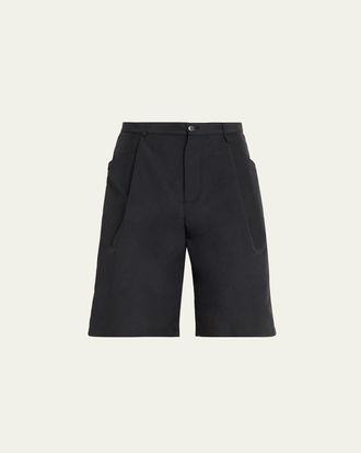 Willy Chavarria Mens Pleated Wide-Leg Shorts