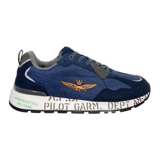 Aeronautica Aeronautica Militare, Sneakers, male, Blue, Size: 11 US Light Blue Running Sneakers for Men