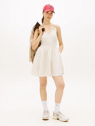 Tommy Hilfiger Extra Slim Linen Blend Mini Skater Dress