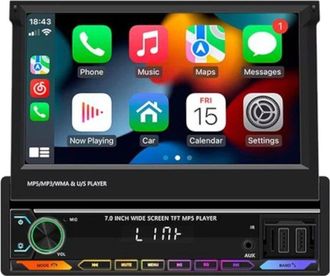 OEM Autorradio 1 Din Swm 9614c 7 Pulgadas Bluetooth/carplay Usb Negro