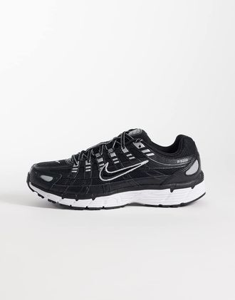 Nike P-6000 - Sneakers nere, bianche e argento metallizzato-Nero
