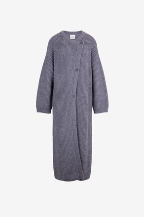 Lisa Yang Asymmetrischer Rippstrick-Mantel aus Kaschmir Elodie