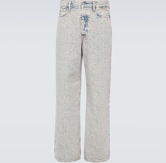 Acne Studios 1981M monogram wide-leg jeans