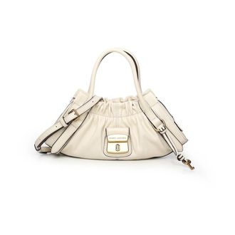 Marc Jacobs Cristina Small Satchel - Dames - Handtassen - Wit - ONE Size - Leer - Tassen
