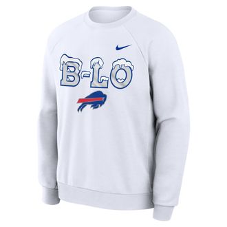 Nike Buffalo Bills Rivalries Collection Primary Nike Mens Dri-FIT NFL Pullover Crew in White | 03EK10A81-3EU