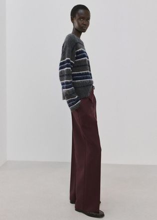 Mango Pantaloni diritti cintura vino - Donna - 36 - MANGO