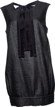 By Malene Birger Grijze jurk met strik