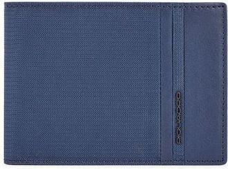 Piquadro Mens Wallet Blue Recycled Polyester Bags