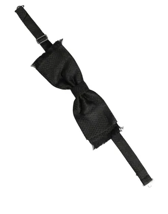 Dolce & Gabbana Silk Pre-Tied Bow Tie - Black