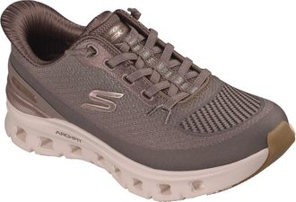 Skechers Arch Fit Glide-Step Pro Golden Pace Textiel Dames Bruin/Goud Sneakers