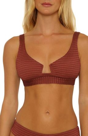 Isabella Rose Taylor Maza Underwire Bikini Top in Chestnut at Nordstrom, Size Medium