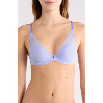 Chantelle Norah Chic Underwire Plunge Bra in Thistle Mauve at Nordstrom, Size 32E