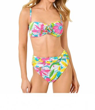 Lilly Pulitzer Harlan Bikini Top In Multi Lovely Lilly