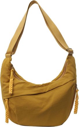 Generic Crossbody Bag, Womens Fashion Plain Color Nylon Hobo Bag Adjustable Strap Crescent Crossbody Bags (Yellow,One Size)