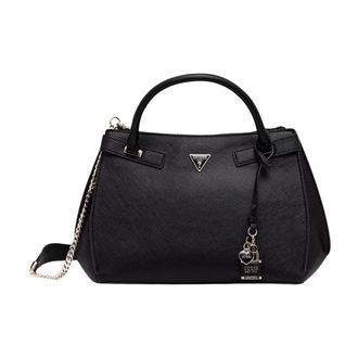 Guess Serenova Handtas met Handvat - Dames - Handtassen - Zwart - ONE Size - Polyester - Tassen