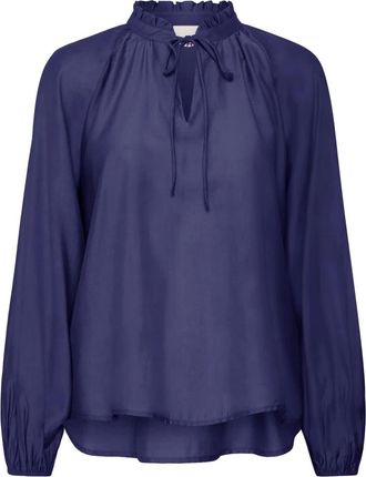 Ichi Ihkarlani LS Bluser 20121888 - - Blouses & Shirts - Donna - Blu - XS