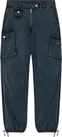 Ganni Pantaloni con tasche cargo - Blu