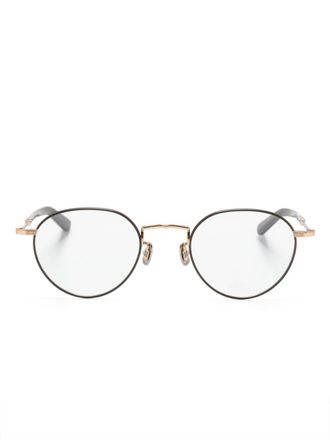 Eyevan 7285 Bril met rond montuur - Bruin