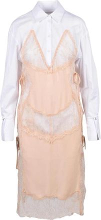 Patrizia Pepe jurk vrouw - Dames - Casual kleedjes - Beige - L - Kleedjes