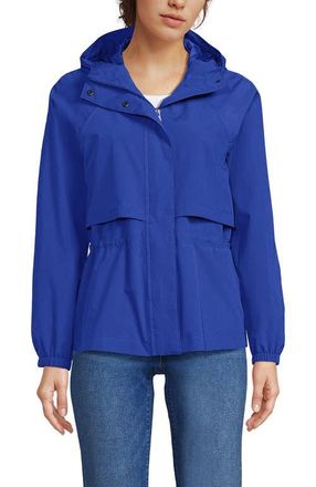 Lands End Squall Packable Rain Jacket in Blue Breeze at Nordstrom, Size X-Large P