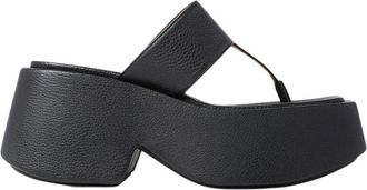 Mars&egrave;ll Sandalen - Dames - Sleehakken - Zwart - 40 EU - Leer - Schoenen