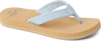 Reef Cushion Breeze Flip Flop in Dusty Blue at Nordstrom, Size 5