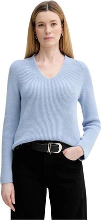 Marc O'Polo Maglia con scollo a V - - Knitwear - Donna - Blu - S