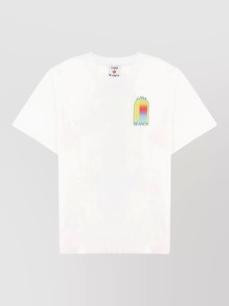 Casablanca graphic print crew neck short sleeve shirt