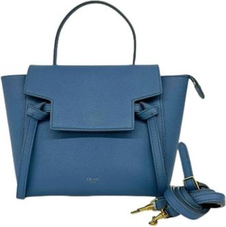 Celine Pre-owned Handbags, female, Blue, Size: ONE SIZE Pre-owned Vintage Satchel