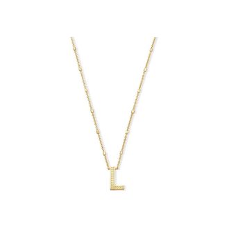 Kendra Scott Letter L Pendant Necklace - Gold Metal