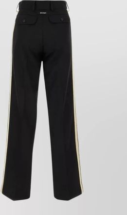 Palm Angels silhouette pant with high waist and contrasting bands