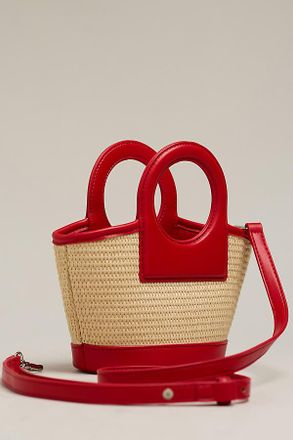 Melie Bianco Carson Raffia Handbag