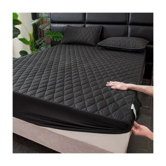 OEM Protector De Colch&oacute;n Impermeable Extrasuave Con Bolsillos Profundos, Color Liso, Estampado Geom&eacute;trico, Proporciona Mayor Comodidad Para Dormir En Dorm