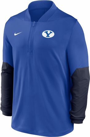 Nike Brigham Young University Cougars Nike Mens Dri-FIT Half-Zip Top in Blue | IH2980-480