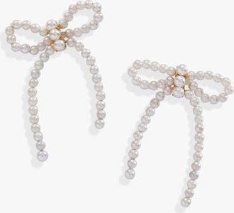 Alex and Ani Pearl Bow Earrings at Nordstrom