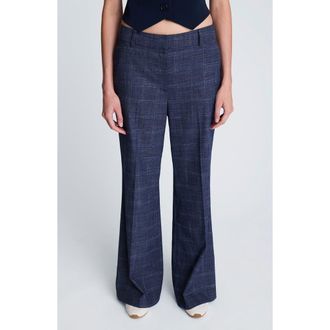 Kenneth Cole Flare Leg Pants in Dark Navy Multi at Nordstrom, Size 10