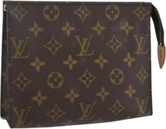 Louis Vuitton Pre-owned Clutches, female, Brown, Size: ONE SIZE Pre-owned Canvas Clutch