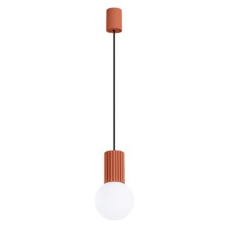Sollux Lighting L&aacute;mpara de techo ocre rojo aluminio/vidrio