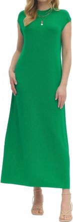 Entro Talk This Way Maxi Dress In Green