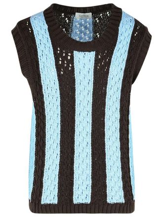 Laneus Light Blue Cotton Vest