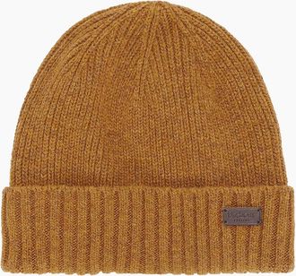 Barbour Mens Barbour Carlton Beanie - Gold/Brown