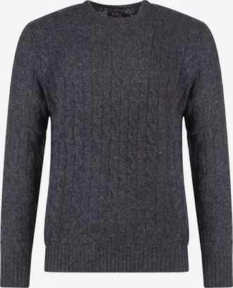 Polo Ralph Lauren kabelgebreide trui van wol en kasjmier