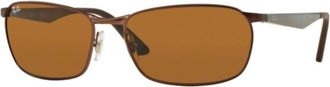 Ray-Ban Mens Rb3534 Sunglasses In Matte Brown