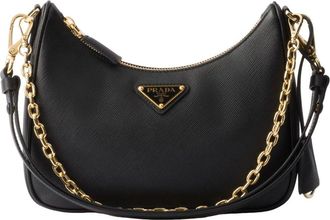 Prada (WMNS) PRADA FW25 Prada Re-Edition Mini Saffiano Leather Bag Black 1BC204-NZV-F0632