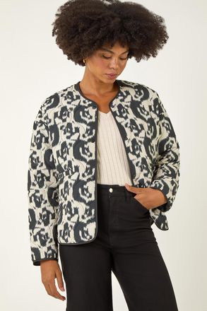 Roman Soft Printed Quilted Jacket