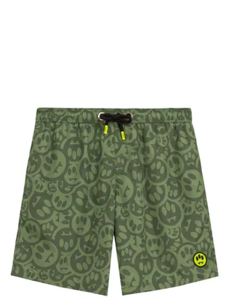 Barrow graphic print swimming shorts - men - Fabric - S - Green