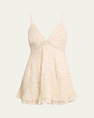 LoveShackFancy Alonna Floral Mini Dress